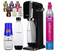 SodaStream Art saturateur de carbonatation d'eau Noir + sirop Pepsi + Bolero