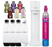 Saturateur eau gazeuse - Sodastream - Gaia White - 4 bouteilles 1L - 1 cylindre CO2 - 6 saveurs Bolero