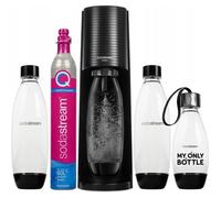 SodaStream Pack avantage Terra avec 3 bouteilles, Gazéificateur d’eau, Noir