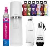 Saturateur eau gazeuse - Sodastream - Terra White - 2 bouteilles Quick Connect - 6 saveurs sans sucre