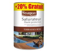Saturateur haute protection terrasse Starwax Incolore 5L+1