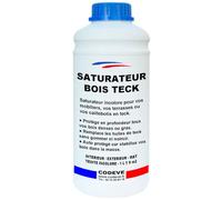 Saturateur Teck - Codeve Bois - 1L - Intérieur/extérieur - Pour La Protection De Votre Mobilier, Terrasse Ou Caillebotis En Teck.