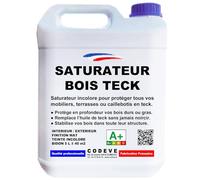 Saturateur Teck - Codeve Bois - 5 L - Intérieur/extérieur - Pour La Protection De Votre Mobilier, Terrasse Ou Caillebotis En Teck.