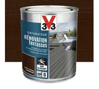 Saturateur V33 Rénovation terrasses Chêne carbone 1 L