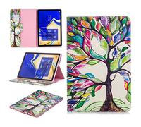 SATURCASE Beau Motif PU Cuir Flip Portefeuille Support Porte-Carte Protecteur Coque Housse Étui pour Samsung Galaxy Tab S4 10.5 SM-T830 T835 (BFP-1)