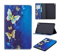 SATURCASE Beau Motif PU Cuir Flip Portefeuille Support Porte-Carte Protecteur Coque Housse Étui pour Samsung Galaxy Tab A 8.0 (2019) SM-T290 T295 (BFP-11)