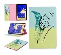 SATURCASE Beau Motif PU Cuir Flip Portefeuille Support Porte-Carte Protecteur Coque Housse Étui pour Samsung Galaxy Tab S4 10.5 SM-T830 T835 (BFP-4)