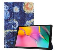 SATURCASE Beau PU Cuir Flip Pliable Folio Stand Protecteur Tablette Housse Étui Coque pour Samsung Galaxy Tab A 10.1 (2019) SM-T510 T515 (KN-9)