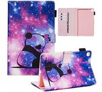 SATURCASE Beau PU Cuir Magnétique Flip Portefeuille Support Porte-Carte Protecteur Housse Étui pour Samsung Galaxy Tab A 8.0 (2019) with S Pen SM-P200 P205 (YPW-2