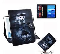 SATURCASE Coque pour Huawei MediaPad T5 10.1", Beau PU Cuir Magnétique Flip Portefeuille Support Porte-Carte Protecteur Housse Étui pour Huawei MediaPad T5 10.1" (TX-8)