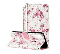 SATURCASE Coque pour Huawei Y6P, Beau 3D PU Cuir Magnétique Flip Portefeuille Support Porte-Carte Dragonne Protecteur Housse Étui pour Huawei Y6P (YR-3)