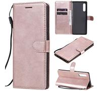 SATURCASE Coque pour LG Velvet, Classique PU Cuir Magnétique Flip Portefeuille Support Porte-Carte Protecteur Housse Étui avec Dragonne pour LG Velvet (XD-Or Rose)