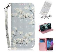 SATURCASE Coque pour Motorola Moto G5S, Beau 3D Motif PU Cuir Magnétique Flip Portefeuille Support Porte-Carte Protecteur Housse Étui avec Dragonne pour Motorola Moto G5S (TD-11)