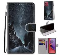 SATURCASE Coque pour Motorola Moto G84 5G, Beau PU Cuir Magnétique Flip Portefeuille Support Porte-Carte Dragonne Protecteur Housse Étui pour Motorola Moto G84 5G (DK-10)