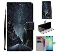 SATURCASE Coque pour Samsung Galaxy A26 5G, Beau PU Cuir Magnétique Flip Portefeuille Support Porte-carte Dragonne Protecteur Housse Étui pour Samsung Galaxy A26 5G (DK-10)