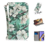 SATURCASE Coque pour Samsung Galaxy A51, Beau 3D Motif PU Cuir Magnétique Flip Portefeuille Support Porte-Carte Protecteur Housse Étui avec Dragonne pour Samsung Galaxy A51 (TD-1)