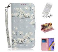 SATURCASE Coque pour Samsung Galaxy A51, Beau 3D Motif PU Cuir Magnétique Flip Portefeuille Support Porte-Carte Protecteur Housse Étui avec Dragonne pour Samsung Galaxy A51 (TD-9)