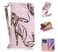 SATURCASE Coque pour Samsung Galaxy A51, Beau 3D Motif PU Cuir Magnétique Flip Portefeuille Support Porte-Carte Protecteur Housse Étui avec Dragonne pour Samsung Galaxy A51 (TD-5)