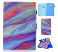 SATURCASE Coque pour Samsung Galaxy Tab A 10.5 (2018), Beau Motif PU Cuir Magnétique Flip Portefeuille Support Porte-Carte Housse Étui pour Samsung Galaxy Tab A 10.5 (2018) SM-T590 T595 (DT-7)