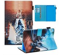 SATURCASE Coque pour Samsung Galaxy Tab A 8.0 (2019), Beau PU Cuir Magnétique Flip Portefeuille Support Porte-Carte Protecteur Housse Étui pour Samsung Galaxy Tab A 8.0 (2019) SM-T290 T295 (YPW-5