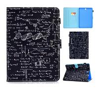 SATURCASE Coque pour Samsung Galaxy Tab A 9.7, Beau Motif PU Cuir Magnétique Flip Portefeuille Support Porte-Carte Protecteur Housse Étui pour Samsung Galaxy Tab A 9.7 SM-T550 T555 (DT-14)