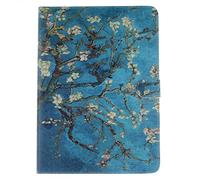 SATURCASE Coque pour Samsung Galaxy Tab S 10.5 SM-T800, Beau PU Cuir Magnétique Flip Portefeuille Support Porte-Carte Protecteur Housse Étui pour Samsung Galaxy Tab S 10.5 SM-T800 Plum Flower