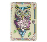 SATURCASE Coque pour Samsung Galaxy Tab S2 8.0 SM-T710 T715, Beau PU Cuir Magnétique Flip Portefeuille Support Porte-Carte Protecteur Housse Étui pour Samsung Galaxy Tab S2 8.0 SM-T710 T715 Cool Owl