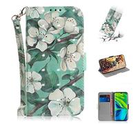 SATURCASE Coque pour Xiaomi Mi Note 10, Beau 3D Motif PU Cuir Magnétique Flip Portefeuille Support Porte-Carte Protecteur Housse Étui avec Dragonne pour Xiaomi Mi Note 10 / Note 10 Pro (TD-1)