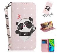 SATURCASE Coque pour Xiaomi Mi Note 10, Beau 3D Motif PU Cuir Magnétique Flip Portefeuille Support Porte-Carte Protecteur Housse Étui avec Dragonne pour Xiaomi Mi Note 10 / Note 10 Pro (TD-7)