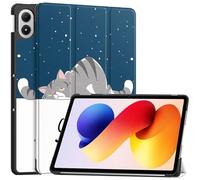 SATURCASE Coque pour Xiaomi Redmi Pad 2 Pro 12,1 pouces, beau cuir PU Flip Folio Stand Slim Light Auto Wake Up/Sleep Protective Tablet Cover (KN-5)