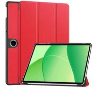SATURCASE Étui de protection à rabat en cuir synthétique pour tablette OPPO Pad SE 11 / OnePlus Pad Lite 11" (rouge)