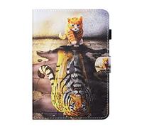 Saturcase Étui portefeuille en cuir synthétique pour Lenovo Tab M10 Plus FHD avec fermeture magnétique et emplacements pour cartes, fonction veille/réveil automatique