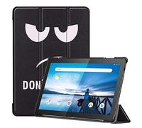 SATURCASE Étui pour Lenovo Tab M10, Beau PU Cuir Flip Pliable Folio Stand Protecteur Tablette Housse Étui Coque pour Lenovo Tab M10 (KN-1)