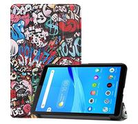 SATURCASE Étui pour Lenovo Tab M7, Beau PU Cuir Flip Pliable Folio Stand Protecteur Tablette Housse Étui Coque pour Lenovo Tab M7 (KN-6)