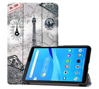 SATURCASE Étui pour Lenovo Tab M7, Beau PU Cuir Flip Pliable Folio Stand Protecteur Tablette Housse Étui Coque pour Lenovo Tab M7 (KN-2)