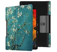 SATURCASE Étui pour Lenovo Yoga Smart Tab 10.1, Beau PU Cuir Flip Folio Ultra Mince Poids Léger Stand Housse Étui Coque pour Lenovo Yoga Smart Tab 10.1 / Yoga Tab 5 10.1 (KN-3)