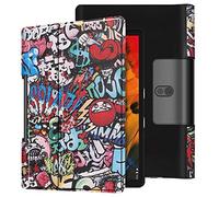 SATURCASE Étui pour Lenovo Yoga Smart Tab 10.1, Beau PU Cuir Flip Folio Ultra Mince Poids Léger Stand Housse Étui Coque pour Lenovo Yoga Smart Tab 10.1 / Yoga Tab 5 10.1 (KN-5)