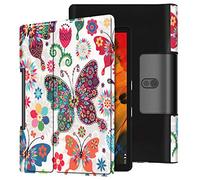 SATURCASE Étui pour Lenovo Yoga Smart Tab 10.1, Beau PU Cuir Flip Folio Ultra Mince Poids Léger Stand Housse Étui Coque pour Lenovo Yoga Smart Tab 10.1 / Yoga Tab 5 10.1 (KN-2)