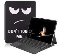 SATURCASE Étui pour Microsoft Surface Go 1 2 3 4, Beau PU Cuir Flip Folio Ultra Mince Poids Léger Stand Protecteur Tablette Housse Étui Coque pour Microsoft Surface Go (KN-1) (Clavier Non Inclus)