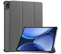 SATURCASE Étui pour OnePlus Pad 3 / OnePlus Pad 2 Pro/OPPO Pad 4 Pro 13,3", en cuir PU, pliable, support fin, léger, fonction veille/réveil automatique (gris)