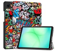 SATURCASE Étui pour Samsung Galaxy Tab A11 SM-X130 X135 8,7", beau cuir PU à rabat pliable avec support fin et léger (KN-4)