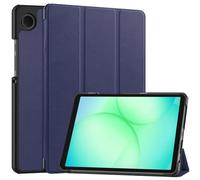 SATURCASE Étui pour Samsung Galaxy Tab A11 SM-X130 X135 8,7", en cuir PU à rabat pliable avec support fin et léger (bleu foncé)