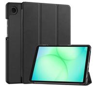 SATURCASE Étui pour Samsung Galaxy Tab A11 SM-X130 X135 8,7", en cuir PU, pliable, avec support, fin, léger, housse de protection pour tablette (noir)
