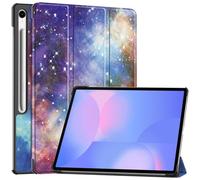 SATURCASE Étui pour Samsung Galaxy Tab S10 FE Plus / S10 FE+ SM-X620 X626B 13,1", beau cuir PU à rabat pliable avec support fin et léger, fonction veille/réveil automatique (KN-3)