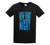 Saturday Night Live It's SNL Men Black T-Shirt Print Unisex Cotton Tee Shirt XL