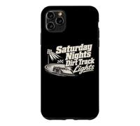 Saturday Nights Dirt Track Lights Ventilateur de Voiture de Course Coque pour iPhone 11 Pro Max