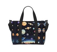 Saturn Jupiter Earth Sac à main à bandoulière pour femme Sac à main décontracté avec fermeture éclair Convient pour le travail, les voyages, le fitness, les voyages