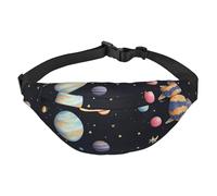 Saturn Jupiter Earth Sac banane léger et imperméable, adapté pour les voyages et l'utilisation quotidienne, design tendance, pour homme et femme.