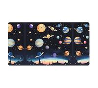 Saturn Jupiter Earth Tapis de souris extra large en caoutchouc 40,6 x 74,9 cm, forte adhérence, durable, adapté à une large gamme d'occasions