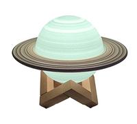 Saturn Lampe LED Saturn avec 16 Couleurs, télécommanet contrôle Tactile, Lune Saturne Rechargeable pour Noël, Nouvel an
